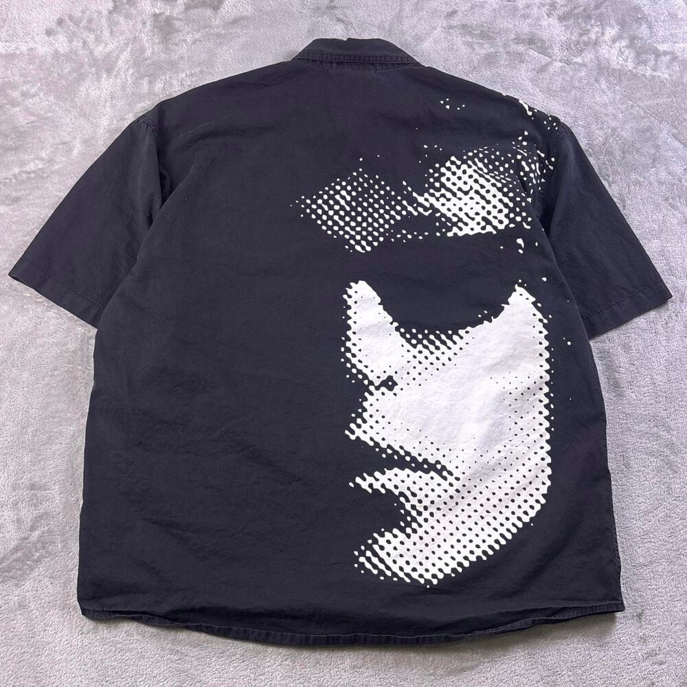Pleasures x Bob Dylan Transformer Vacation Button Up AOP Shirt Size Large